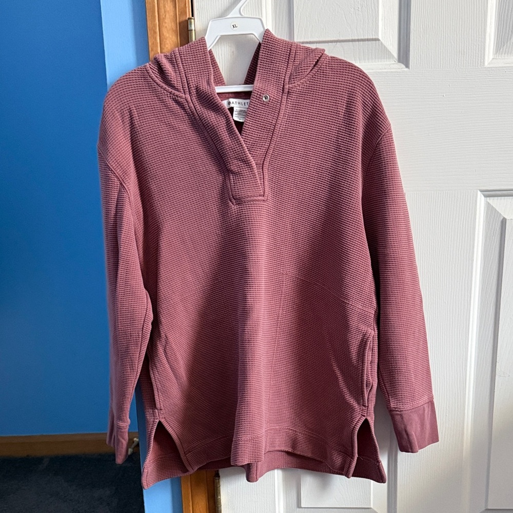 Athleta Coaster Luxe Waffle Hoodie